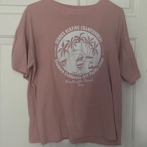 Pink oversized t shirt